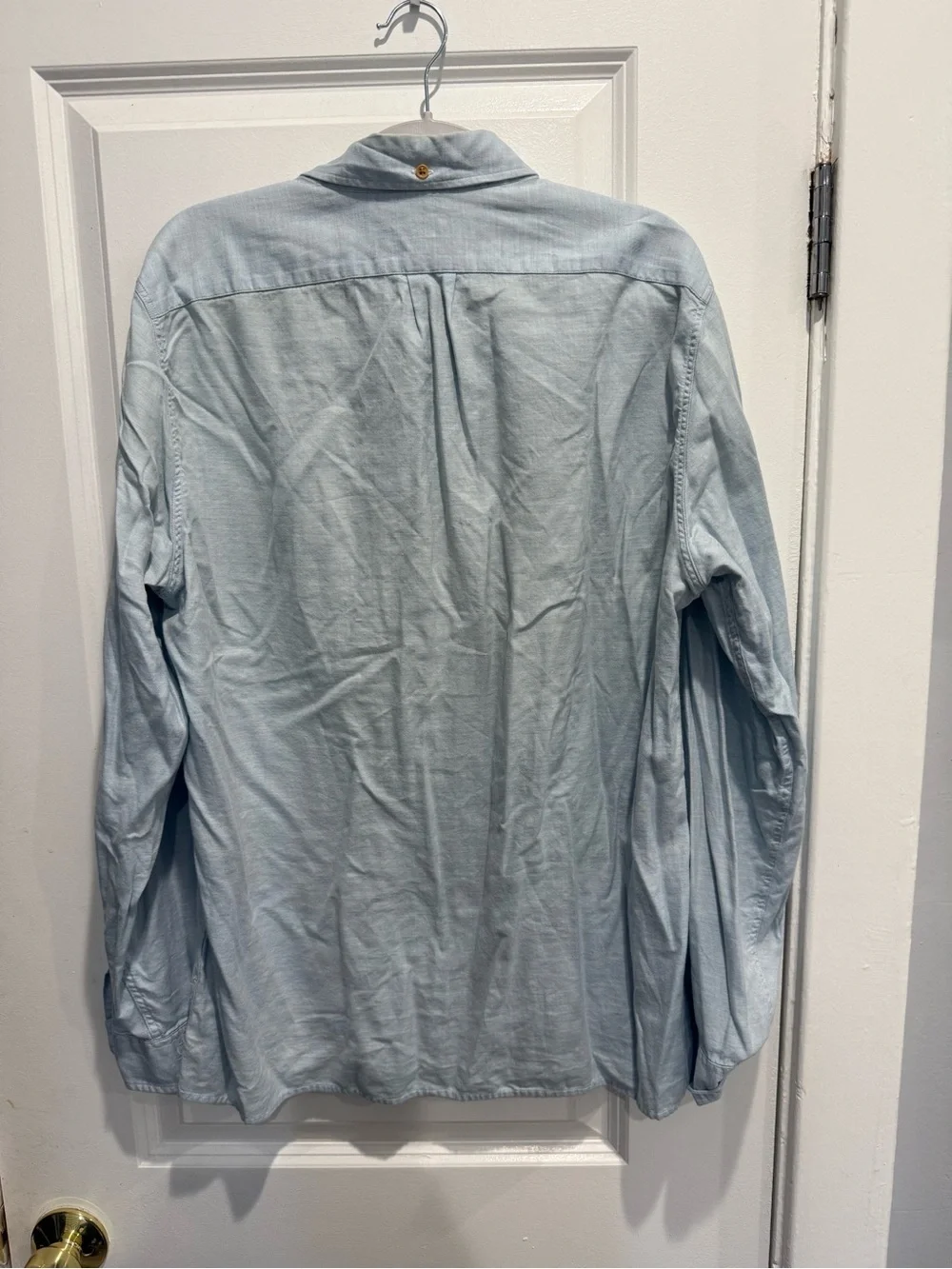 J. Crew Light Blue Long-Sleeve Button-Down Pullover Shirt